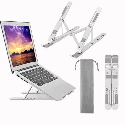 Cobar ALUMINIUM LAPTOP STAND Floor -Desktop Laptop Stand_135 Aluminium Floor and Desk Stand Laptop Stand with Adjustable Height Compatible with Universal Laptops-11