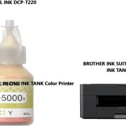 BROTHE Brother DCP-T220 ALL IN ONE INK TANK Color Printer Yellow Ink Bottle-27