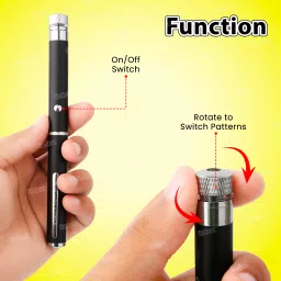 FIDDLERZ Green Ray Laser Pointer Pen 5mW 532nm with High Beam Burning Laser Visible Beam image 4