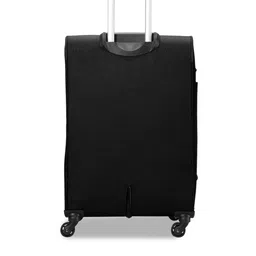 CARRIALL Set Of 2 Black Solid Soft-Sided Trolley Suitcases image 2