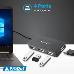 PRODOT Set of 3 High-Performance Floated Key Keyboard And Mouse Combo With USB Hub Combo Set image 5