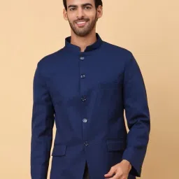 Men Solid Bandhgala Festive & Wedding Blazer-image-20