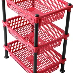 Popular 3 Layer Portable Modern Plastic Fruit & Vegetable Basket-image-10