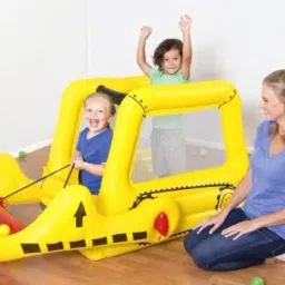 Dozer (IND*65) Ball Pit, 25 Play Balls Included Multicolor Inflatable Ball Pits-24