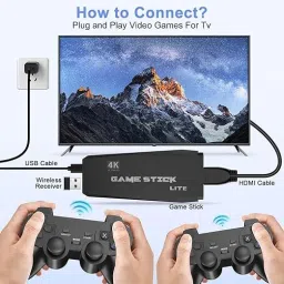 SSR 20000+ Games Retro Wireless Game Stick - 23 Emulators HD Output System 64 GB with yes image 2