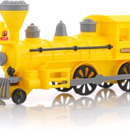 Pull Back Steam Train Engine, with LED Toy for Kids, Plastic String Pull Back-10