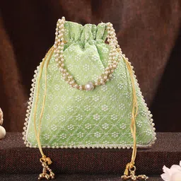 Jazz and Sizzle Embellished Potli Clutch-41