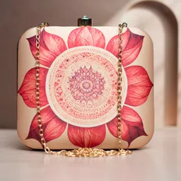 ARTKLIM Floral Printed Box Clutch-40