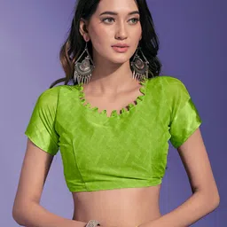 anouk rustic Anouk Pure Chiffon Block Print Saree image 4