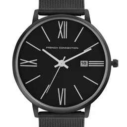 French Connection Men Stainless Steel Bracelet Style Straps Analogue Watch FCN00048D-93
