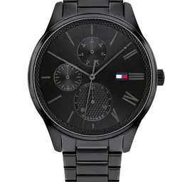 Tommy Hilfiger Men Black Dial & Bracelet Style Strap Analogue Watch TH1791849-26