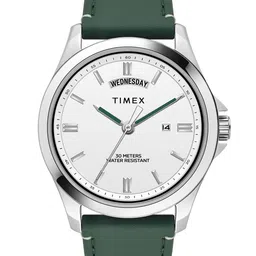 Timex Men Brass Dial & Leather Straps Analogue Multi Function Watch TW000X138-image-32