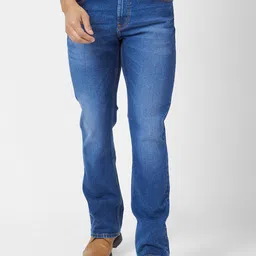 SPYKAR Men Rafter Relaxed Fit Mid-Rise Fit Light Fade Cotton Jeans-image-35