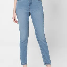 Vero Moda Women Skinny Fit High-Rise Clean Look Light Fade Stretchable Jeans-image-80