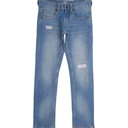 Pepe Jeans Boys Slim Fit Mildly Distressed Heavy Fade Stretchable Jeans-picture-16