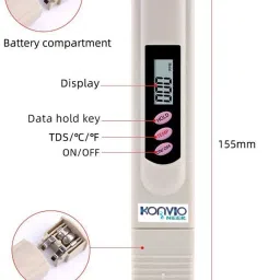 konvio neer pH Meter and TDS Meter COMBO Pack Digital TDS Meter image 2
