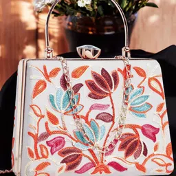 WOMEN MARKS Embroidered Box Clutch-39