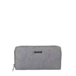 Metro Women Grey Floral Textured Purse-34