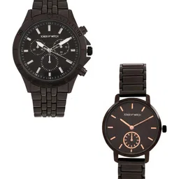 JOKER & WITCH His and Her Stainless Steel Analogue Watches JWJCW398-image-22
