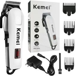 Kemei KM-809A Professional Rechargeable Hair Trimmer Electric Hair Clipper, Razor Trimmer 120 minRuntime 4 Length Settings-image-91