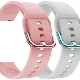 AOnes Pack of 2 Silicone 20mm Watch Strap with Metal Buckle for Inbase Urban Lite Smart Watch Strap-14