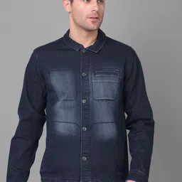 Canary London Spread Collar Long Sleeves Denim Jacket-image-85