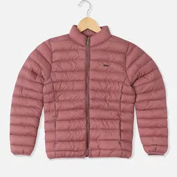 Allen Solly Junior Girls Colourblocked Puffer Jacket with Patchwork-image-24