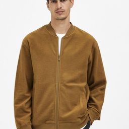 SELECTED Men Brown Bomber Jacket-image-33