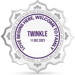 BIS Hallmarked Personallized New Bride Welcome (BHW-1-20G1023) S 999 20 g Silver Coin-image-42