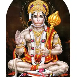 Hanuman idol for Car Dashboard home Gift Statue Temple Pooja Office Study Table Decorative Showpiece - 8 cm-image-36