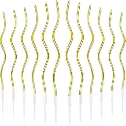 Twisty Metallic Purple Spiral Candles - 12pc, Twisty Candles for Birthday Candle Candle-22