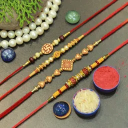 Designer Rajan_S4_384A Assorted Rakhi, Chawal Roli Pack Set-image-10