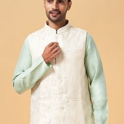 indus route by Pantaloons Woven Design Ethnic Nehru Jacket-picture-9