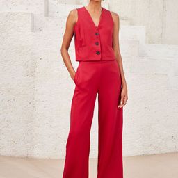 SALT ATTIRE V-Neck Woven Waistcoat-15