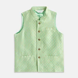 indus route by Pantaloons Boys Woven Design Waistcoat-34