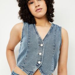 max V Neck Sleeveless Pure Cotton Waistcoat-image-101