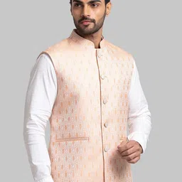 Raymond Men Woven Design Nehru Jacket image 2