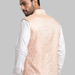 Raymond Men Woven Design Nehru Jacket image 4