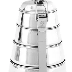 Stainless Steel Pyramid Shape Lunch Box 4 Containers Lunch Box-26