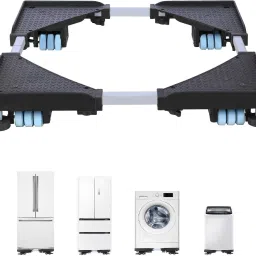 24 Wheels Trolley Stand Washing Machine, Refrigerator, Water Cooler, Air Cooler Iron Kitchen Trolley-image-41
