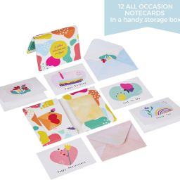 doodle Set of 12 Notecard contains 6 unique cards with two copies of each Greeting Card image 4
