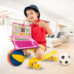 j k international Educational Laptop Computer Toy with Mouse for Kids Above 3 Years image 3