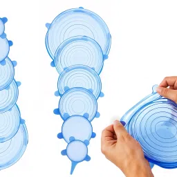 Ami Polymer Silicone Stretch Lids, Reusable Silicone Lids Food and Bowl Covers 10 inch Lid Set, Pack of 2-image-19