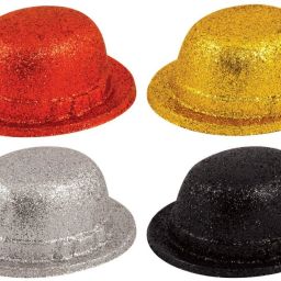 FUNCART Neon Glitter Bowler Hats-image-1