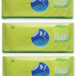 Bed Bath Wipes, Enriched with Aloe Vera and Vitamin E (Pack of 3) 30 Wipes-image-83