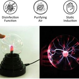 vishbin Plasma Ball Light, Touch Sensitive Table Lamp image 3