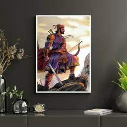 chatrapati shivaji maharaj Digital Reprint 19 inch x 13 inch Painting-8
