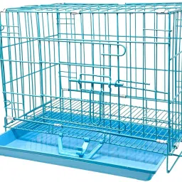 cage Kennel Blue Color Rust Proof Metal Folding Kennel for Dogs Blue Pet Crate-image-22