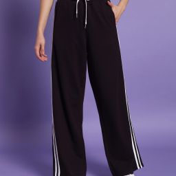 Women Solid Purple Track Pants-image-49