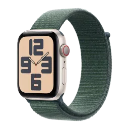 Apple Watch SE GPS+Cellular with Lake Green Sport Loop (44mm Retina LTPO OLED Display, Starlight Aluminium Case)-picture-27
